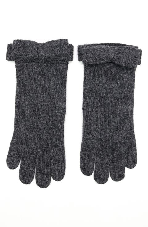 Tech Gloves with Bow on Cuff