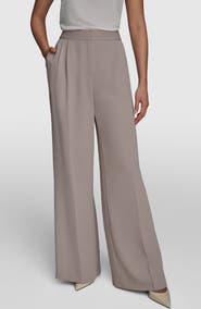 Donna Karan New York Pinstripe Wide Leg Pants