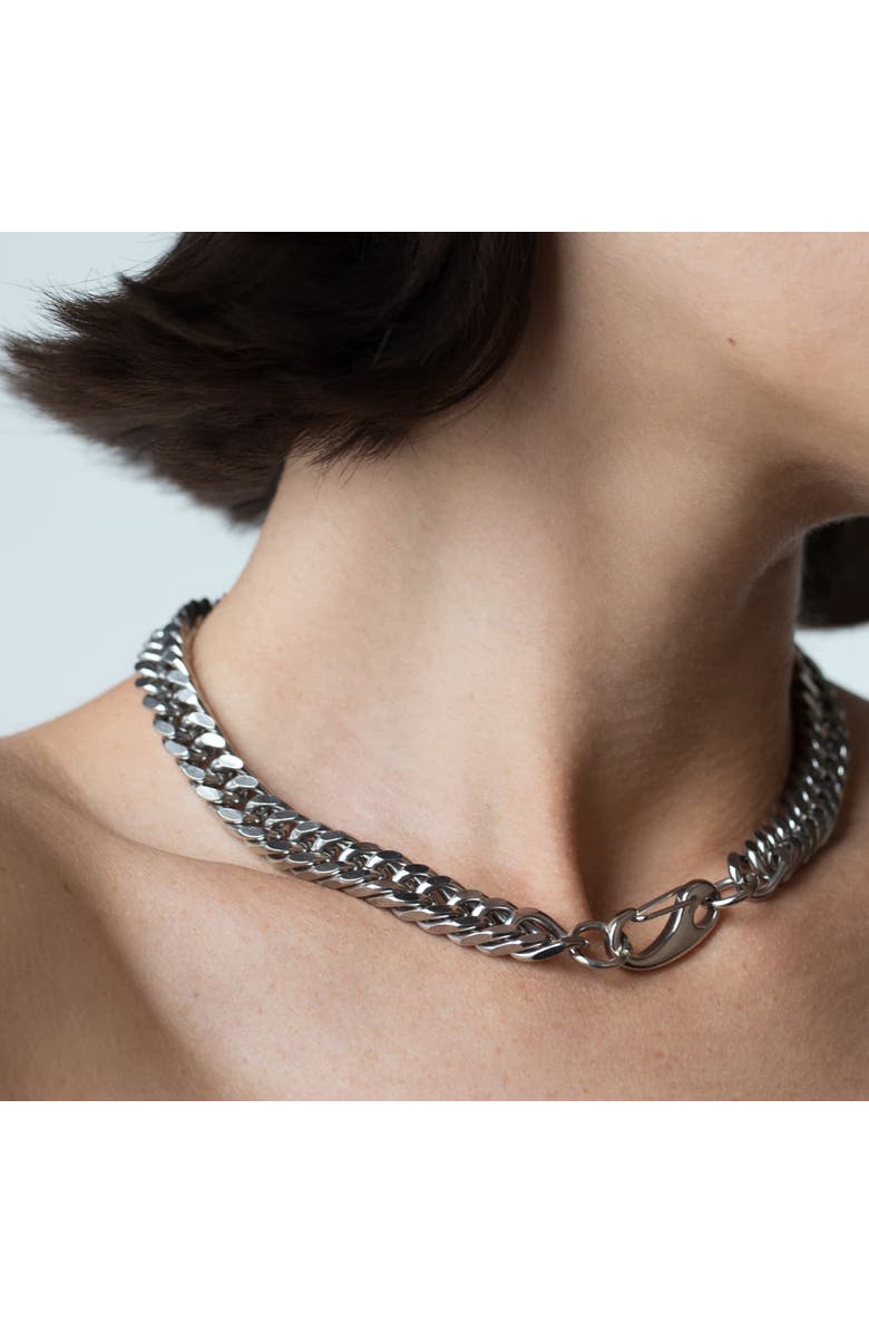 Outofoffice Chunky Silver Chain Necklace, Alternate, color, Silver