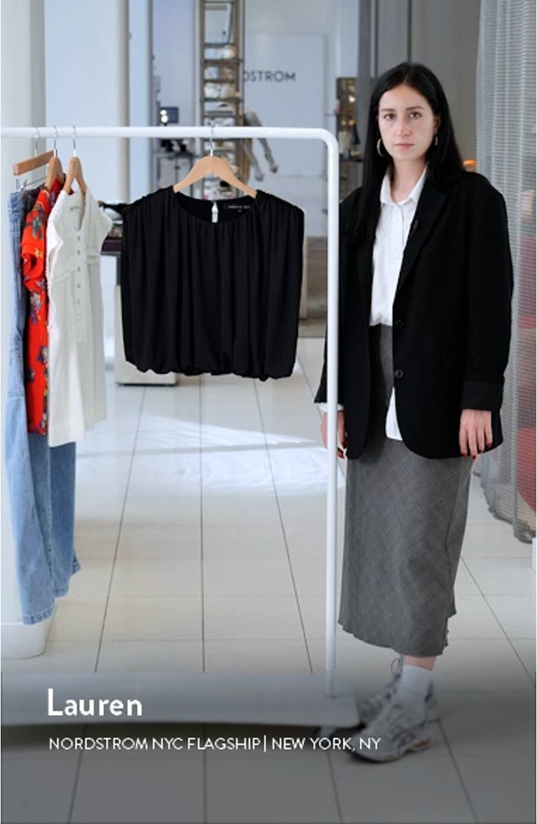 Bubble Hem Crop Top, sales video thumbnail