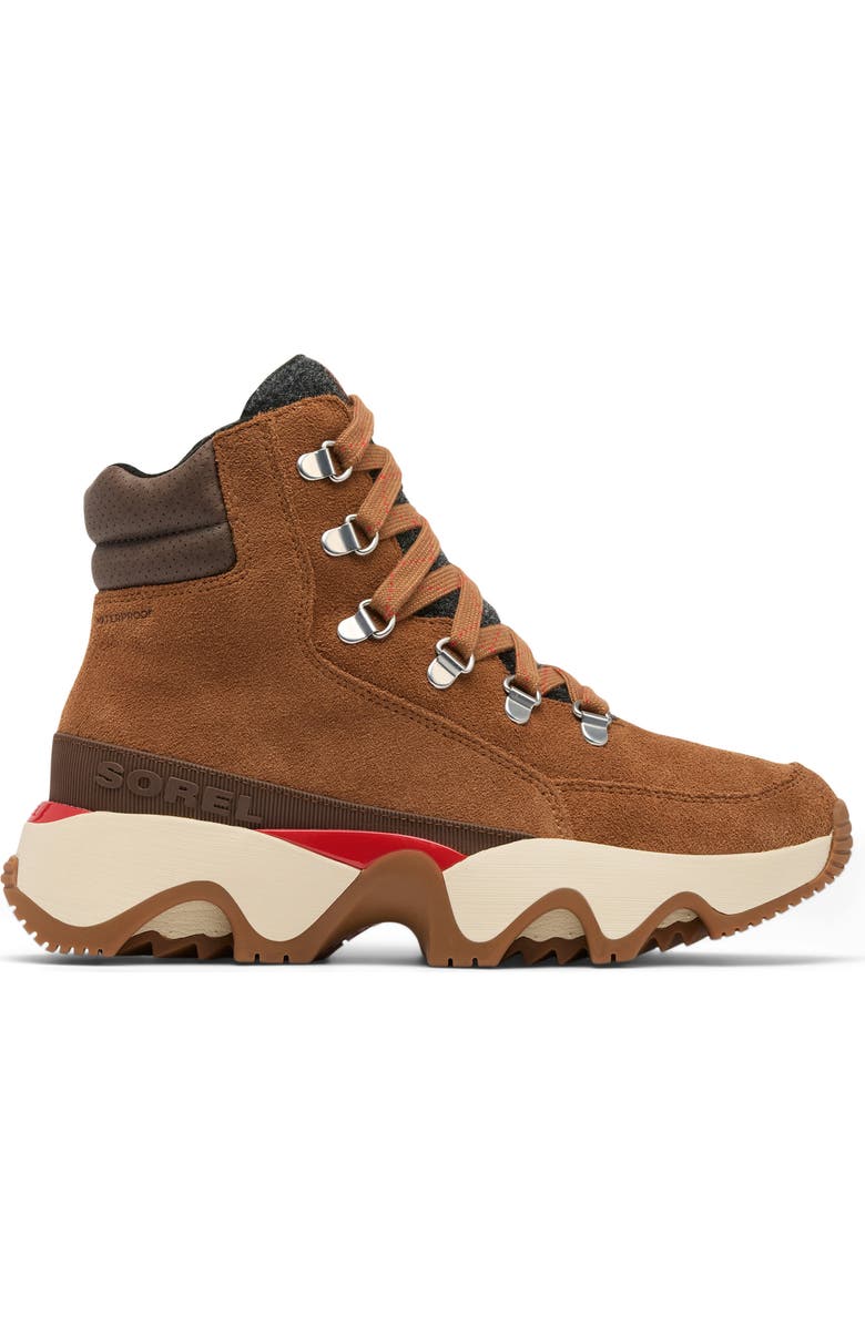 SOREL Kinetic Impact Conquest Plus Waterproof Sneaker Boot, Alternate, color, Velvet Tan/ Tobacco