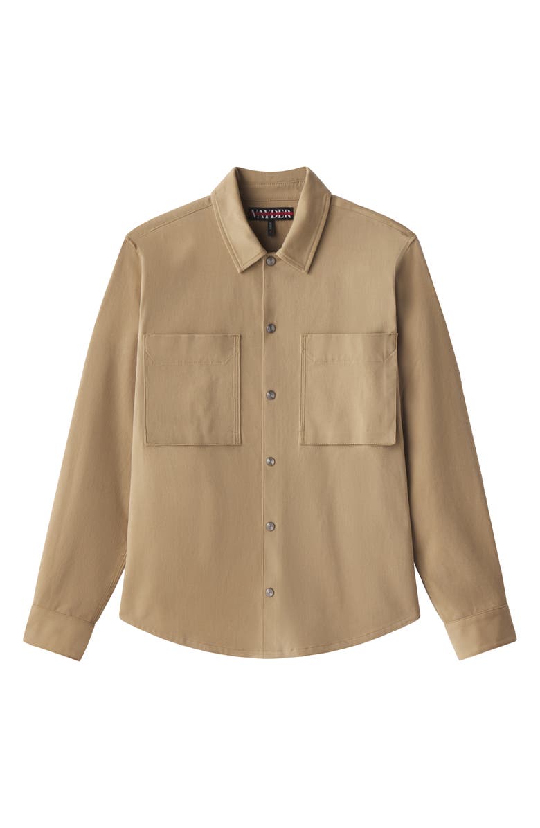 VAYDER Oversize Stretch Twill Snap-Up Overshirt, Alternate, color,