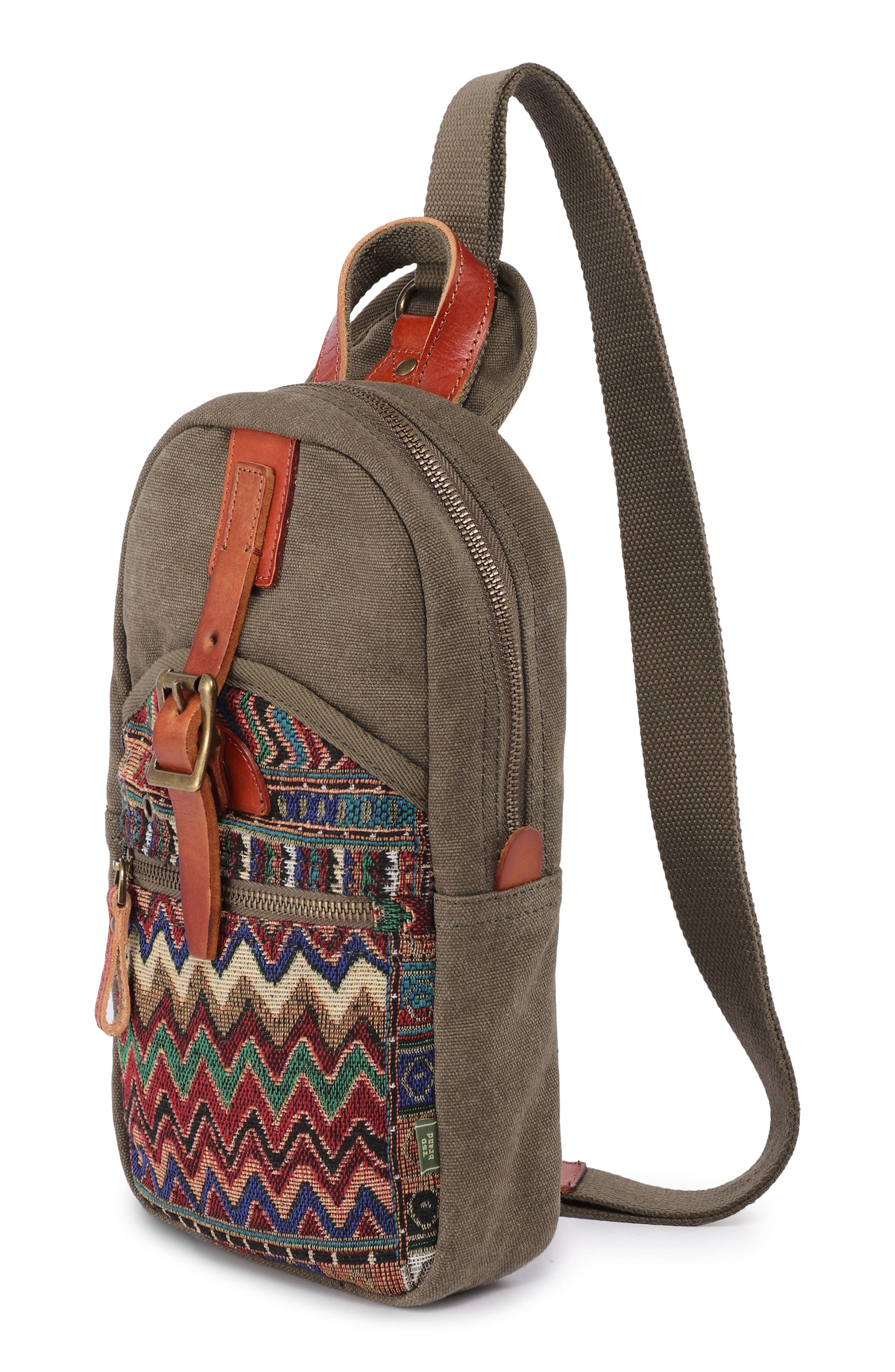 THE SAME DIRECTION Four Season Sling Bag, Alternate, color, Olive