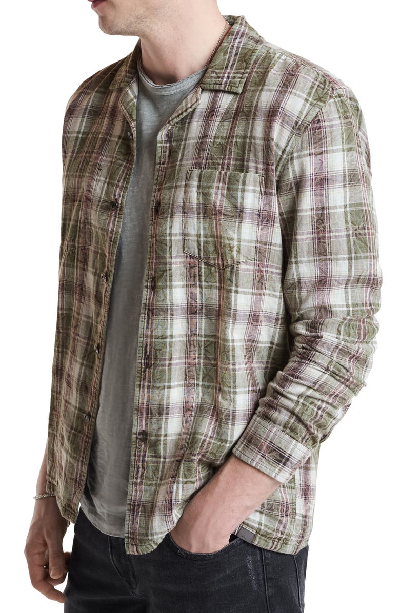 John Varvatos Stanton Reversible Long Sleeve Button-Up Shirt, Alternate, color, 