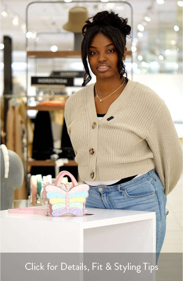 Kids' Butterfly Glitter Crossbody Bag, sales video thumbnail