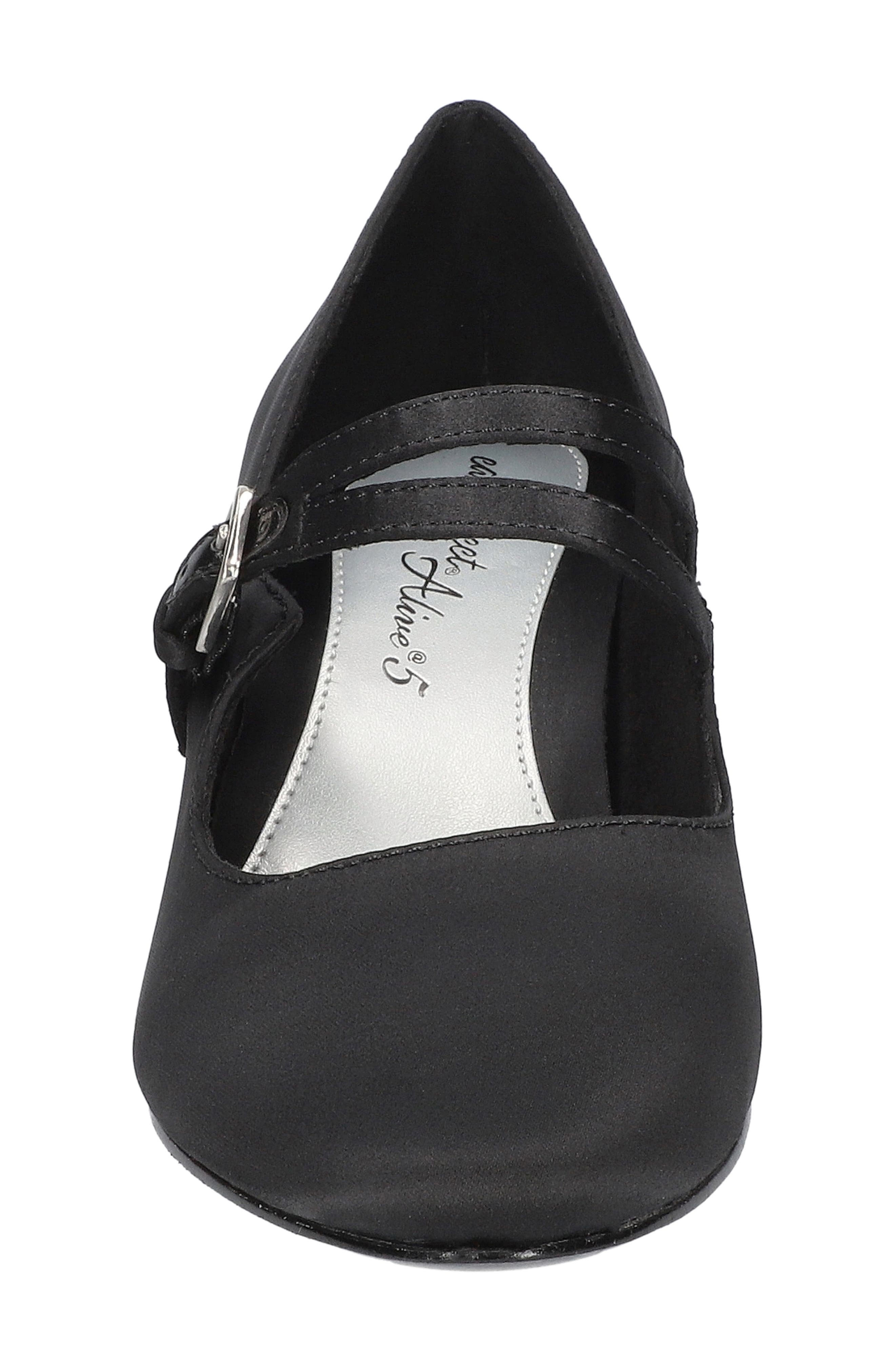 EASY STREET Meryl Mary Jane Pump, Alternate, color, Black Satin
