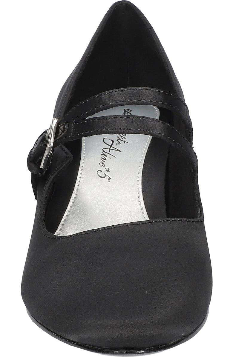 EASY STREET Meryl Mary Jane Pump, Alternate, color, Black Satin