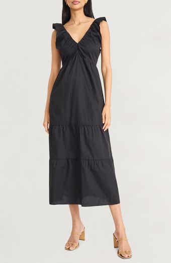 The Good Journey Tiered Midi Dress