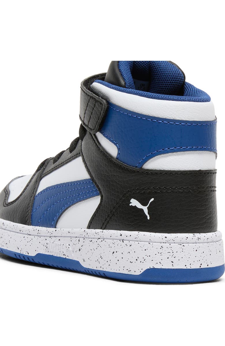 PUMA Kids' Rebound Layup High Top Sneaker, Alternate, color, Puma Black/ Pro Blue/ White