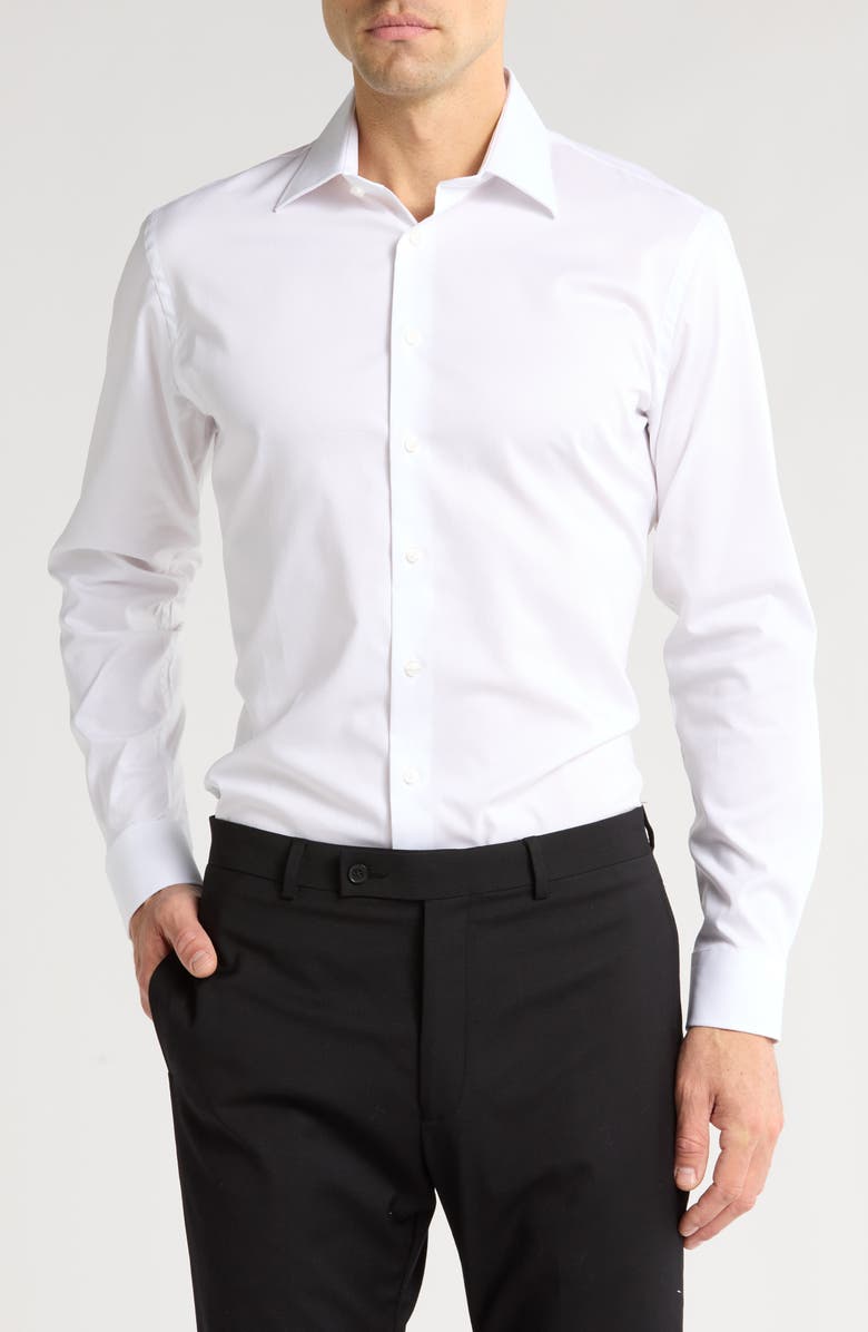 Premium Non-Iron Trim Fit Dress Shirt Nordstrom