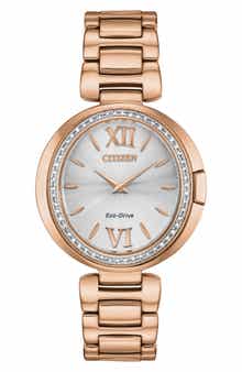 Citizen Capella Collection Eco-Drive Diamond Bezel Bracelet Watch, 34mm