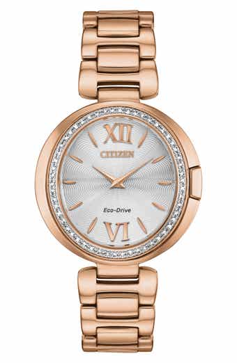 Citizen Capella Collection Eco-Drive Diamond Bezel Bracelet Watch, 34mm