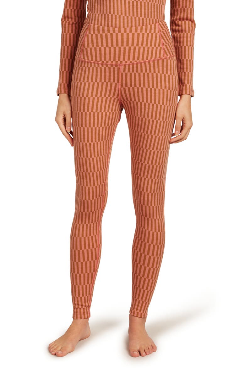 Merino Wool 260 Vertex Leggings, Main, color, TRAIL/ ACID PINK/ J