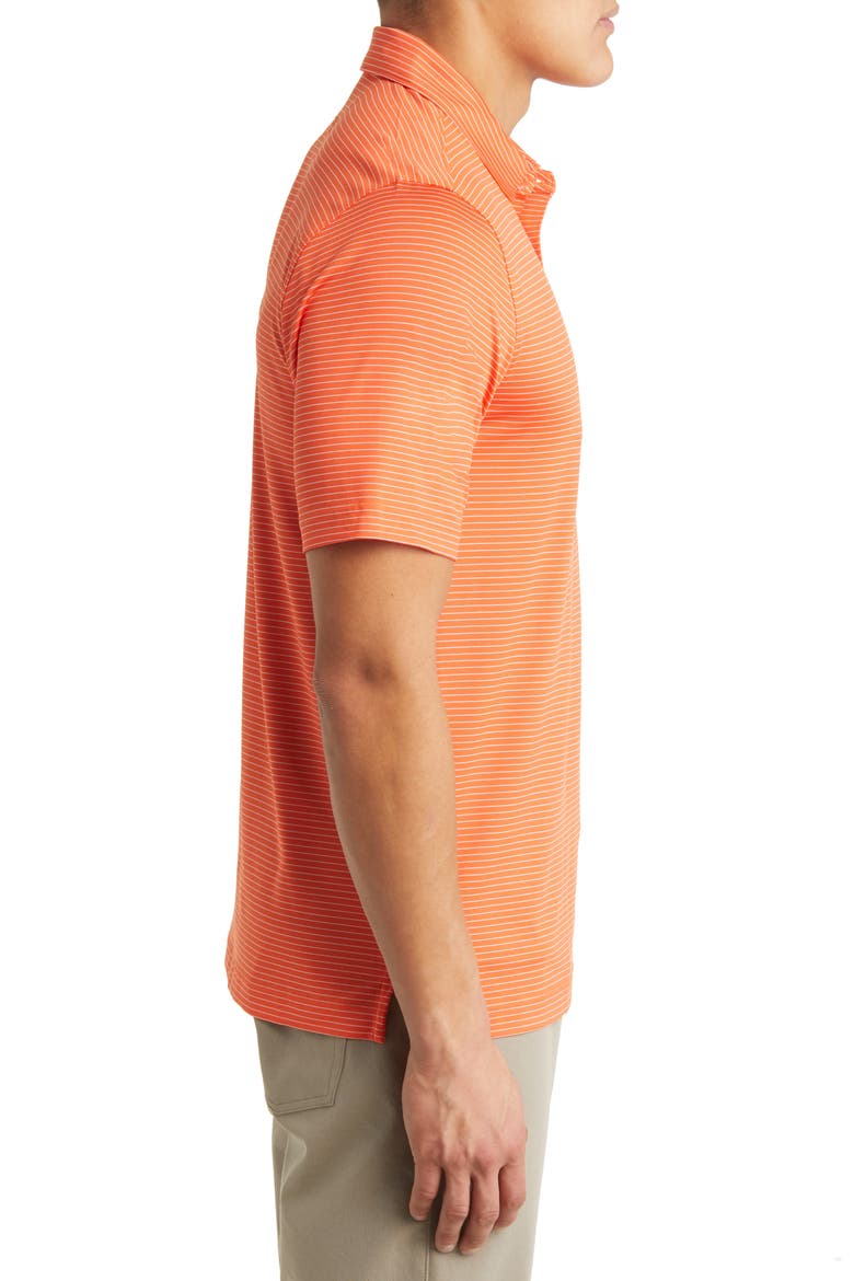 Forge Pencil Stripe Polo, Alternate, color, COLLEGE ORANGE