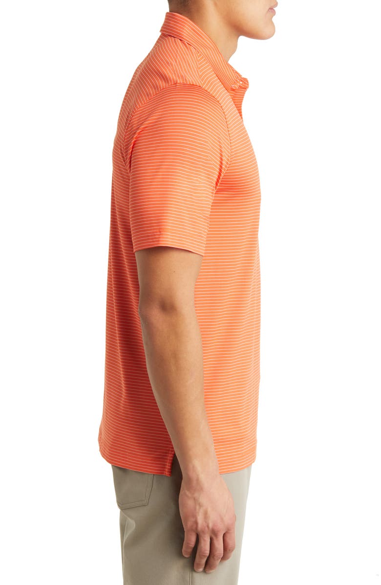 Cutter & Buck Forge Pencil Stripe Polo, Alternate, color, College Orange
