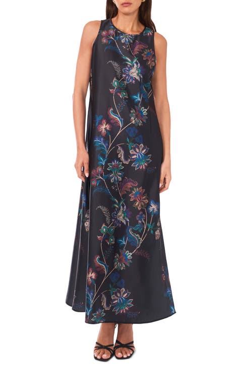 Print Sleeveless Maxi Dress