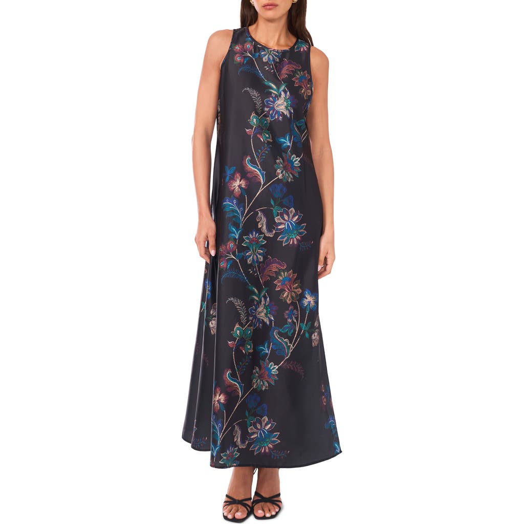Vince Camuto Print Sleeveless Maxi Dress In Multi