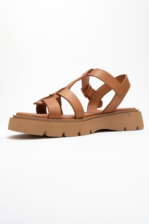 Forever & Always Shoes Melvin Leather Sandal In Brown