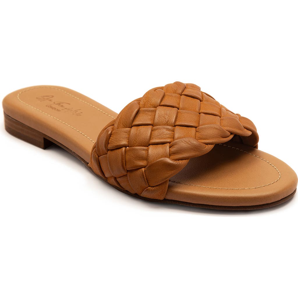 Off The Hook London Clerkenwell Braided Sandal In Brown