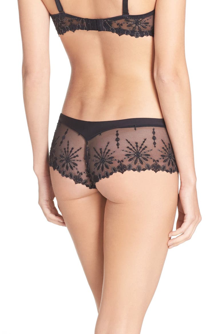 'Vendôme' Shorty, Alternate, color, BLACK/ GOLD LUREX