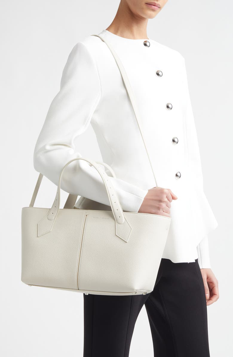 Proenza Schouler Chelsea Leather East/West Tote, Alternate, color, Soft White