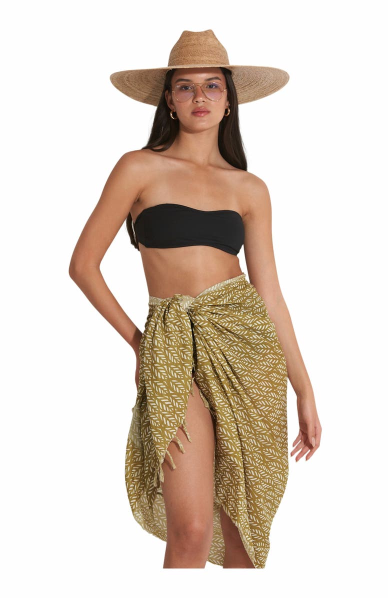 Gottex Beach Life FALL4U SWIM COVER UP SARONG, Main, color, Multi/Grn