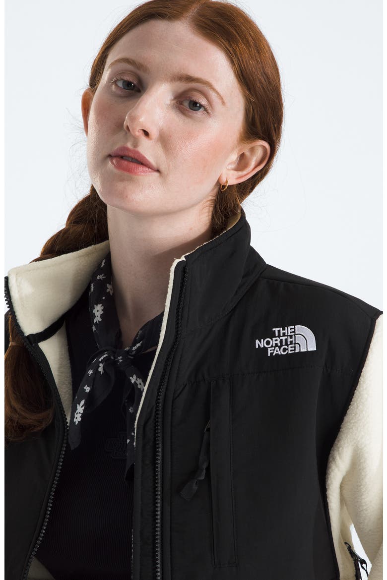 Retro Denali Jacket, Alternate, color, WHITE DUNE/ TNF BLACK