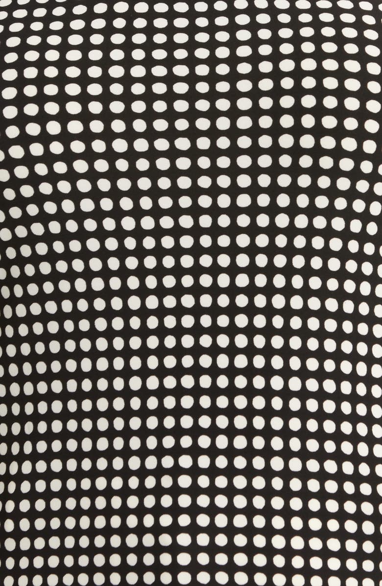 Anne Klein Pearly Polka Dot Top, Alternate, color, Anne Black/ Anne White