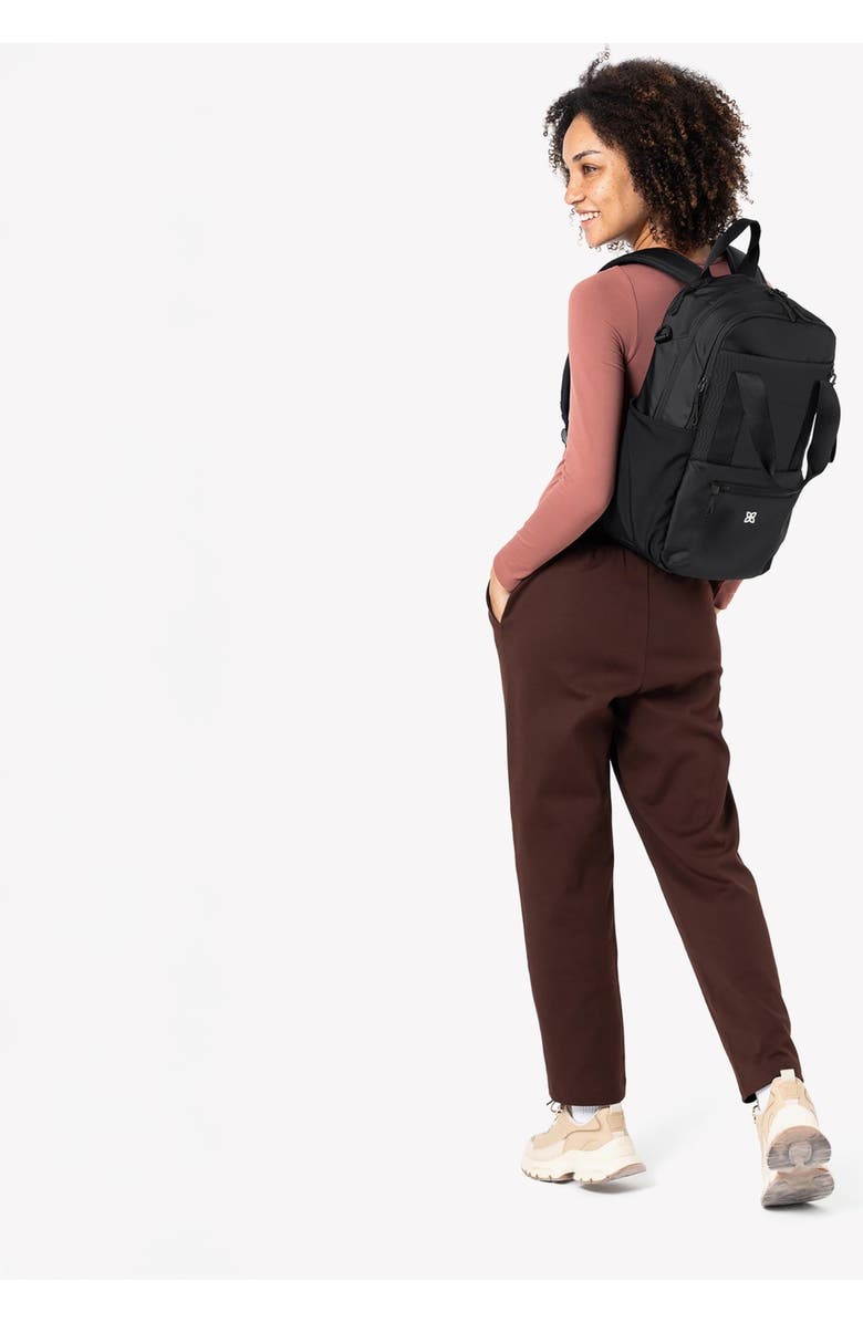 Sherpani Camden Convertible 3 in 1 Tote Bag, 18L Travel Backpack RFID Protection, Fits 15" Laptop, Con Leche, Alternate, color, Raven