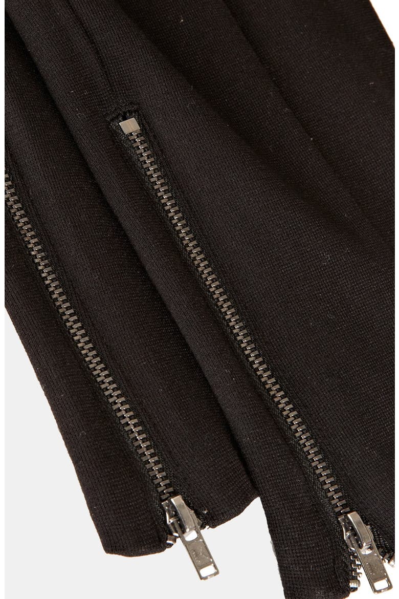 High Waist Ponte Skinny Pants, Alternate, color, BLACK