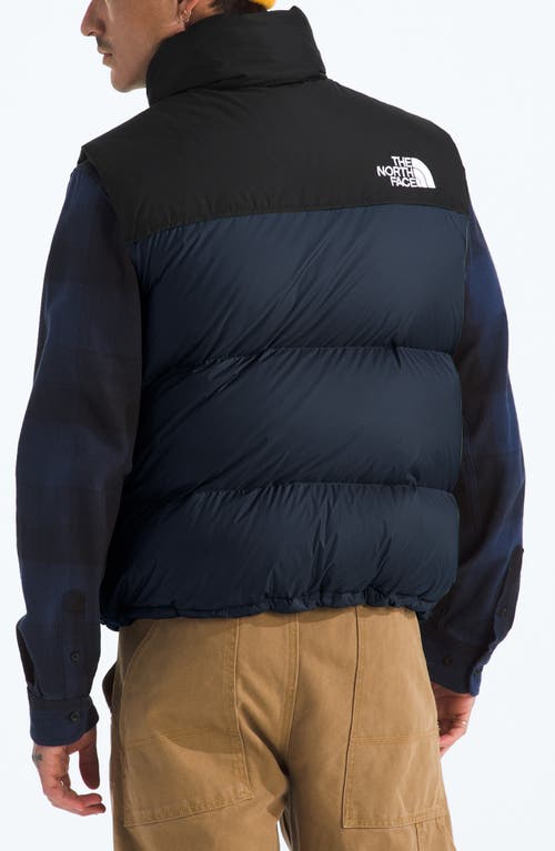 The North Face 1996 Retro Nuptse Water Resistant Down Puffer Vest In Blue