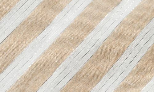 Scotch & Soda Bow Details Sleeveless Top In Desert Sand Stripe With Lurex