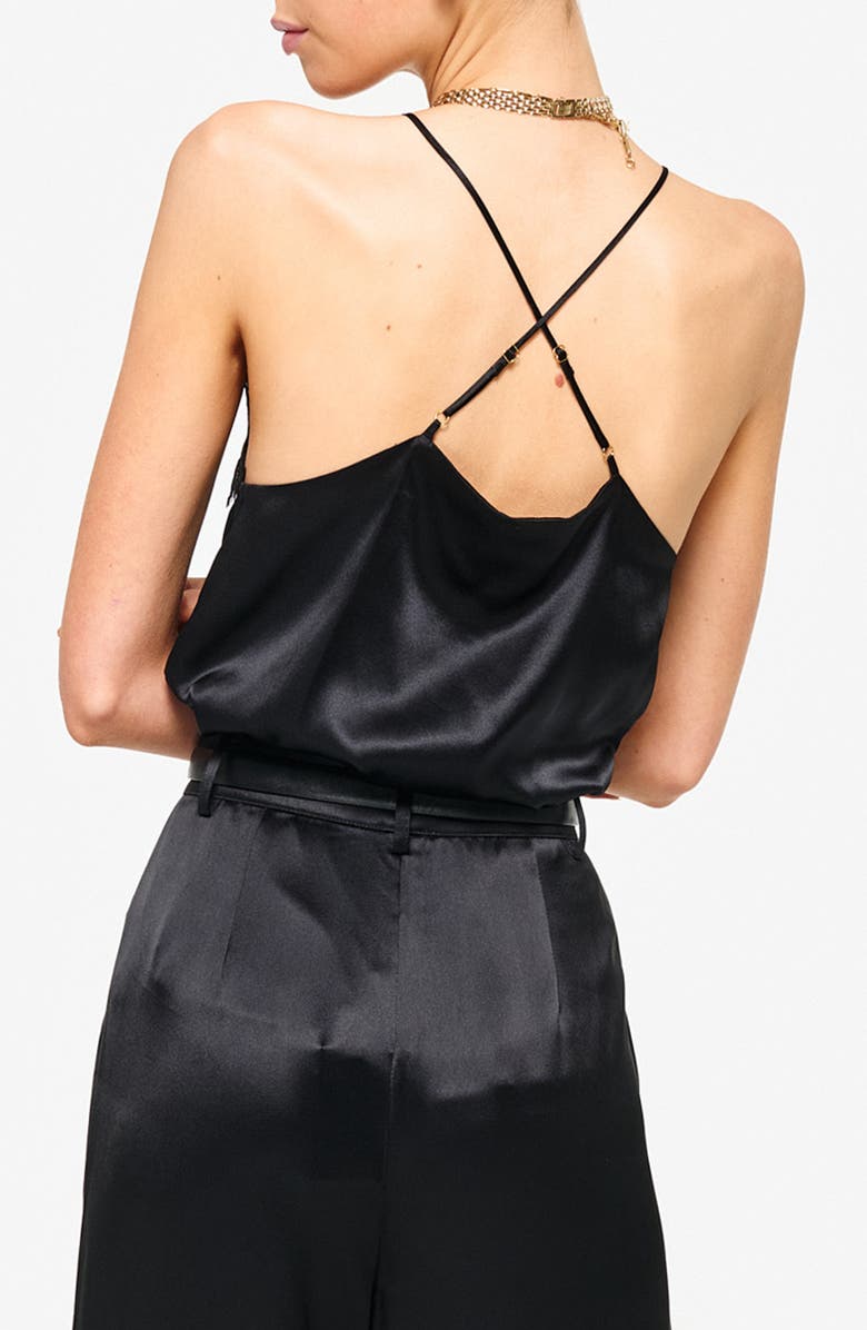 CAMI NYC Everly Silk Camisole, Alternate, color, Black