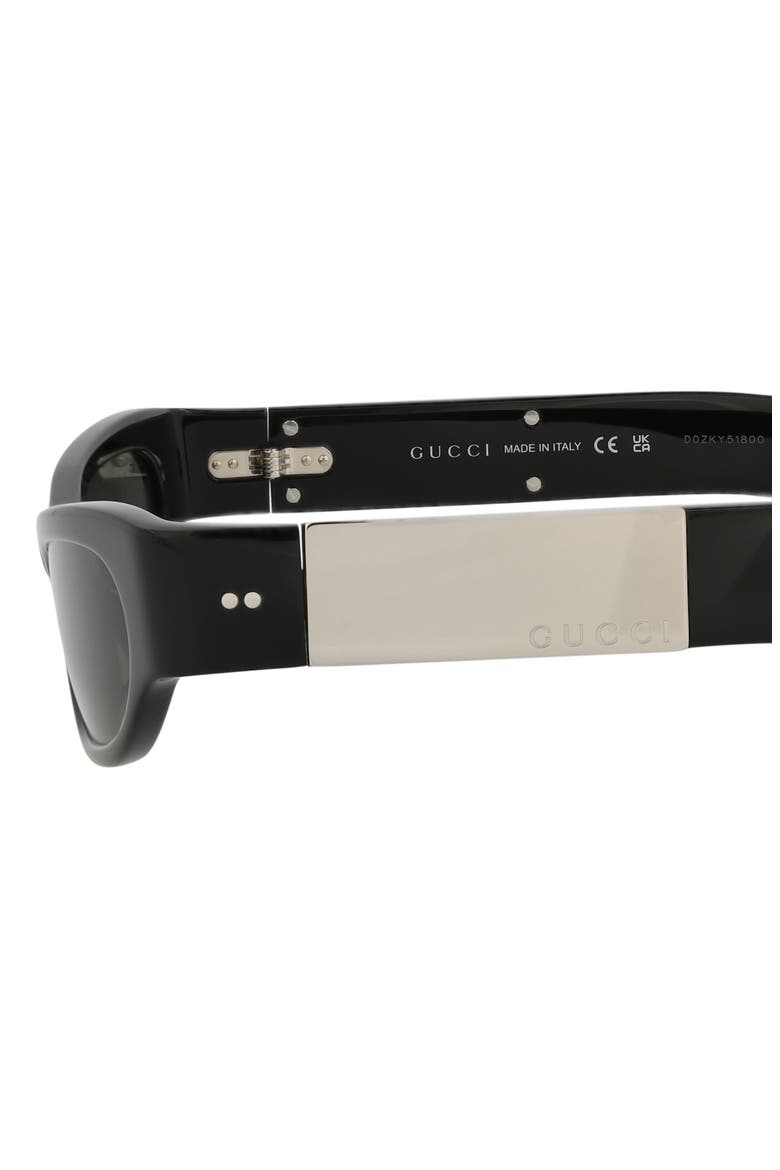 53mm Cat Eye Sunglasses, Alternate, color, BLACK BLACK GREY