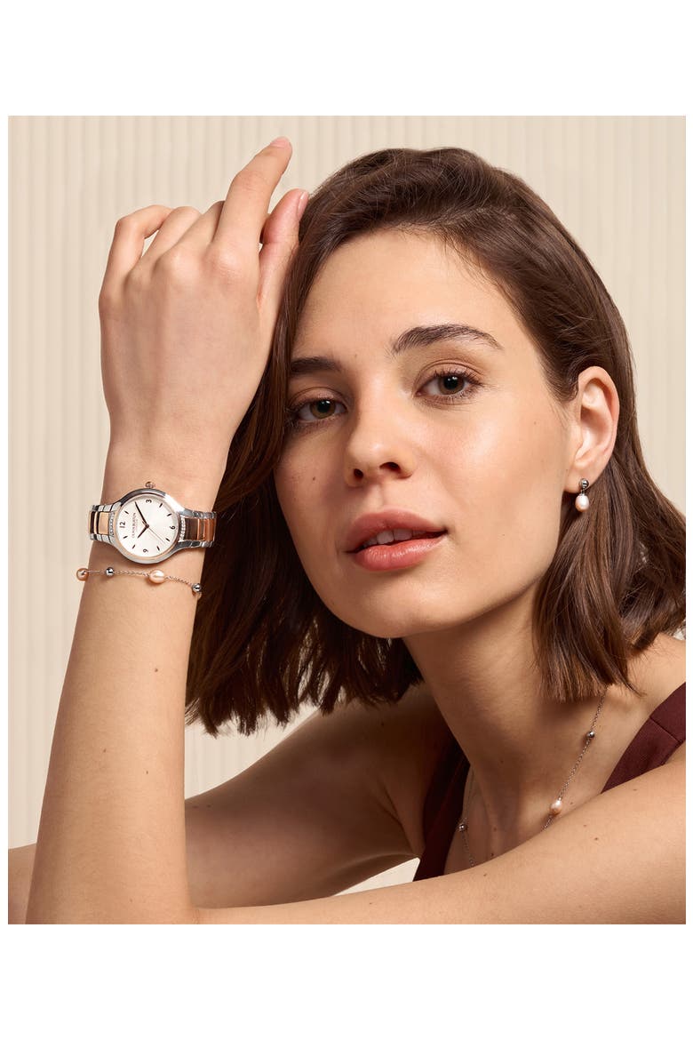 Lea Bracelet Watch, 34mm, Alternate, color, SILVER WHITE
