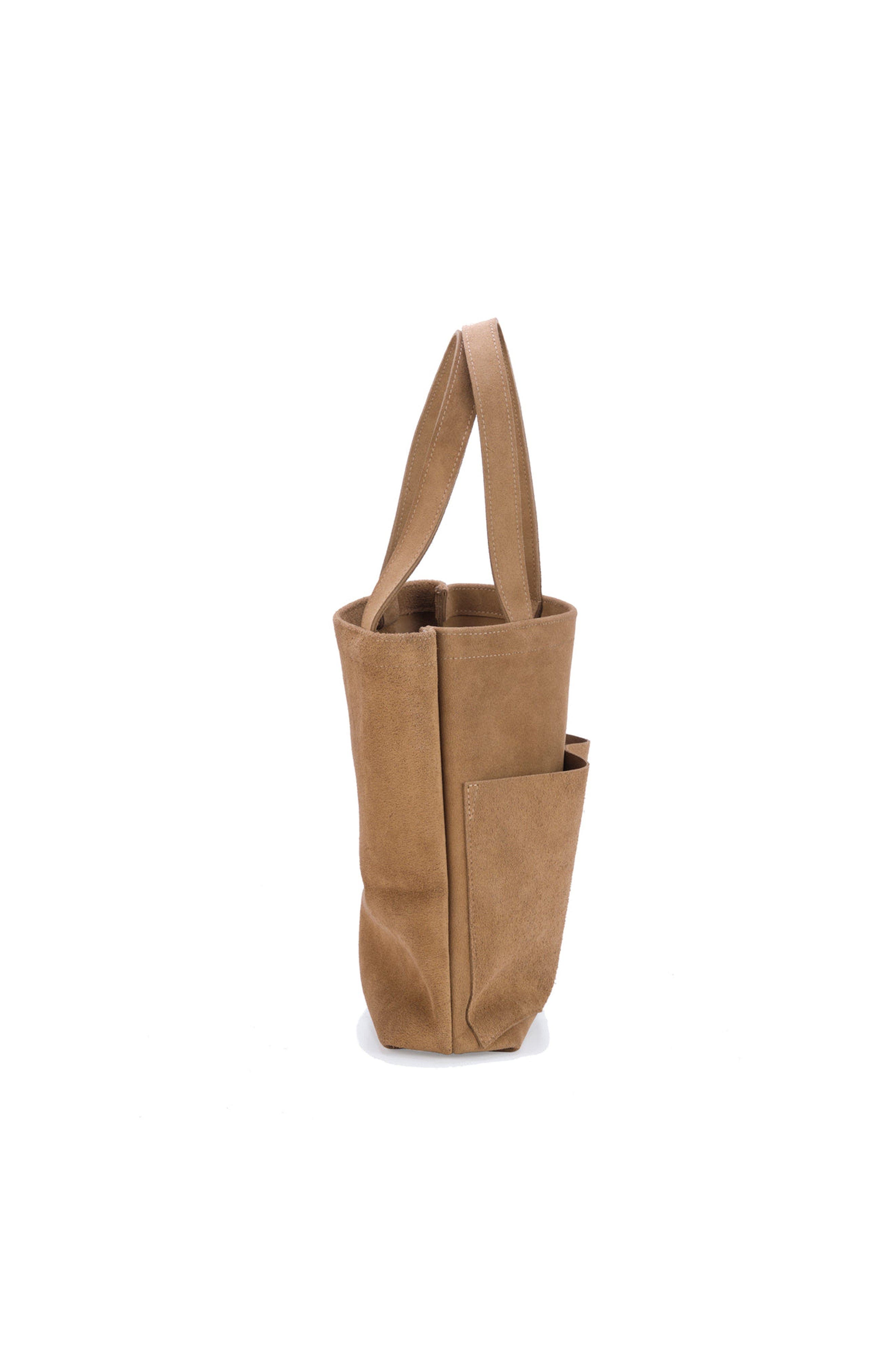 Ezra Arthur Brooklyn Nubuck Suede Leather Tote Bag, Alternate, color, Sand
