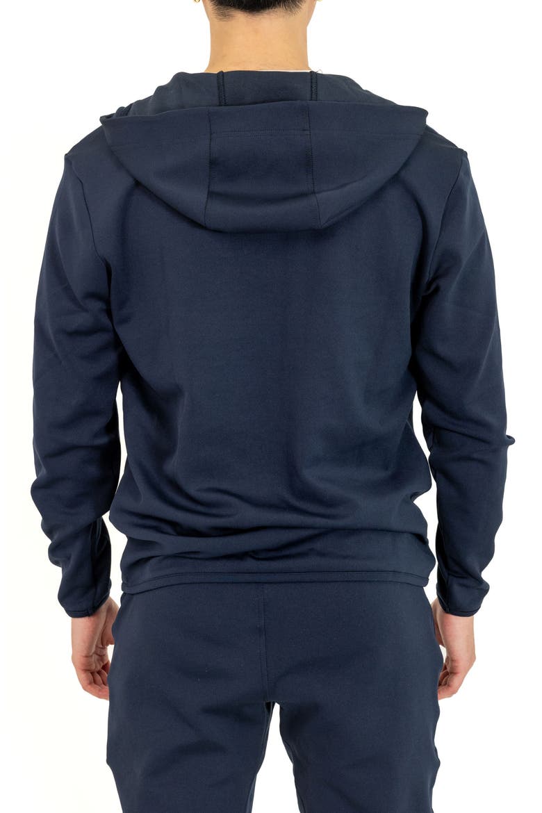 Stretch Cotton Blend Windbreaker Jacket, Alternate, color, NAVY