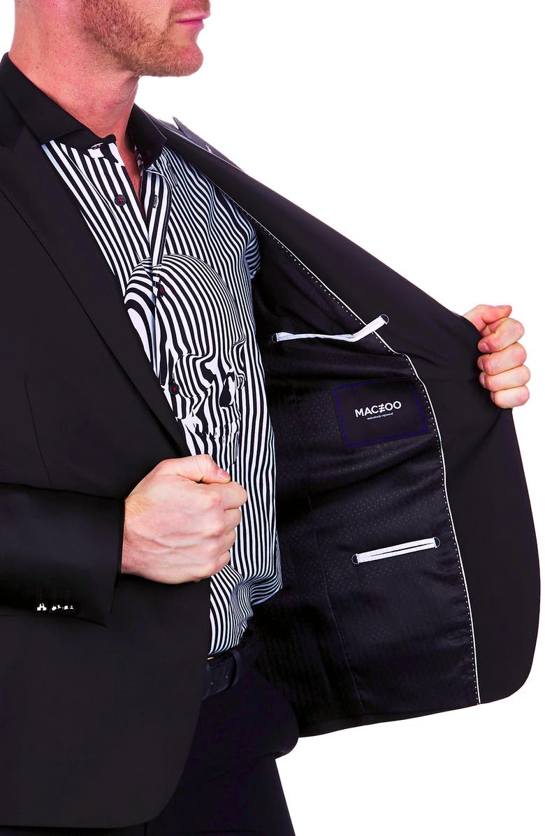 Maceoo Socrates Skull Black Blazer, Alternate, color, Black