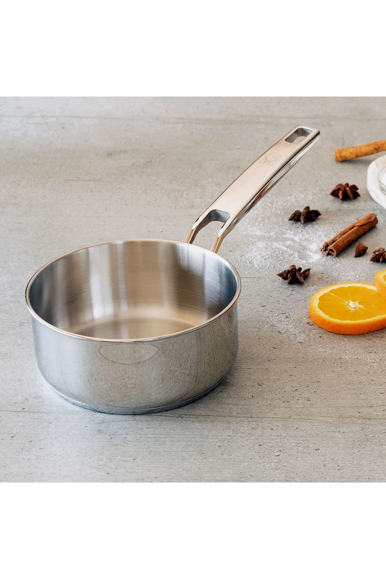 Signature Stainless Steel Professional Saucepan, 7-Inch, 1.85-Quart, Alternate, color, Silver