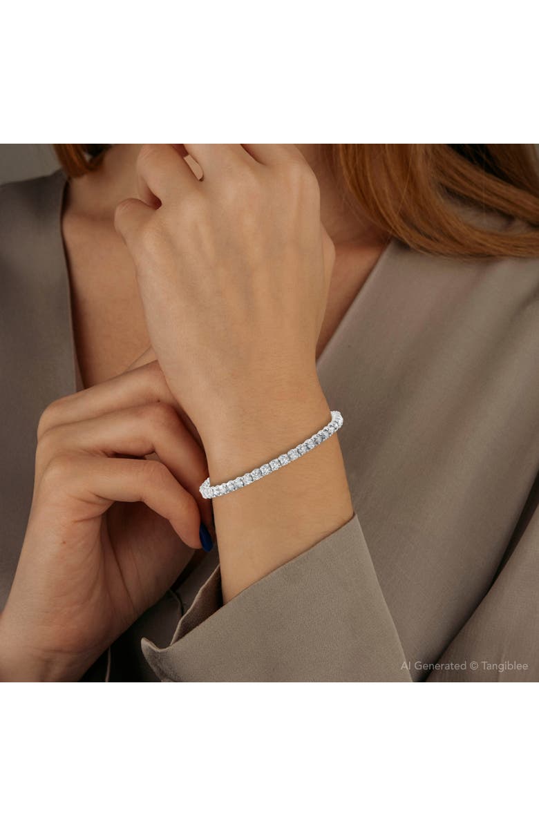 Bliss Diamond 7ct Diamond Tennis Bracelet 14K Gold Women's 7" Round Cut, Alternate, color, 