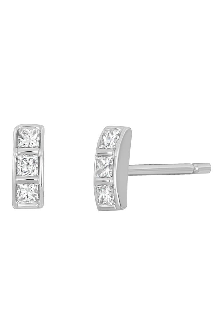 BL Icon Diamond Stud Earrings, Main, color, 18K WHITE GOLD