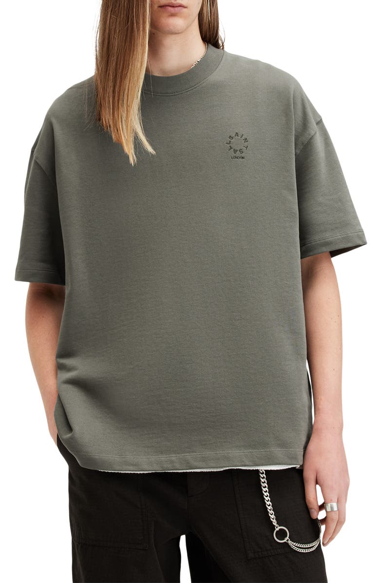 AllSaints Haven Logo T-Shirt, Main, color, 