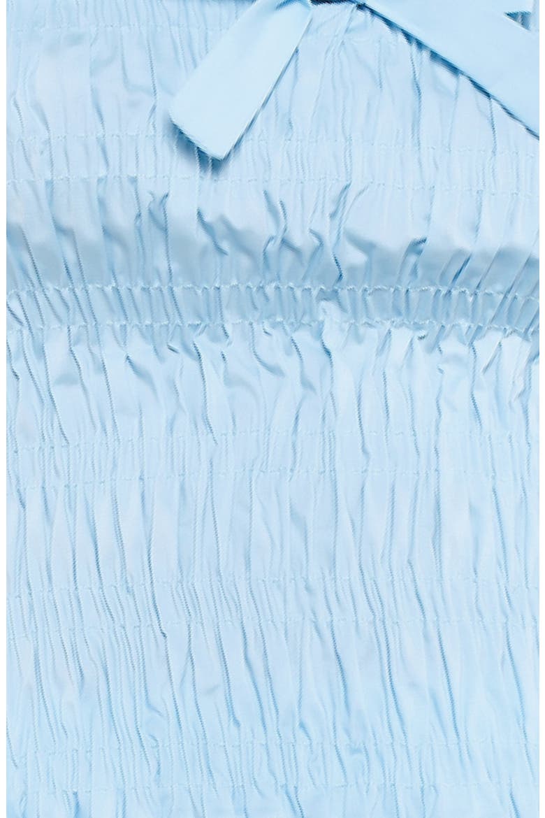 Penny Strapless Smock Stretch Cotton Top, Alternate, color, BABY BLUE