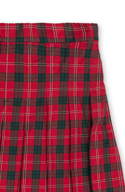 Hope & Henry Organic Pleated Midi Skirt In Multi