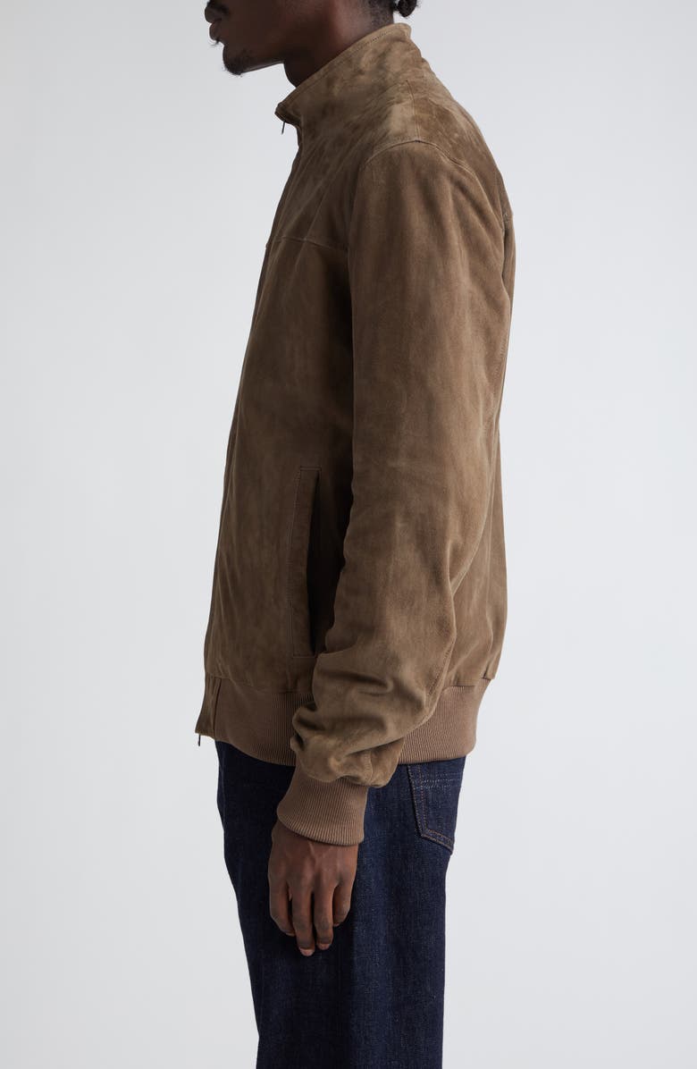 Herno Suede Bomber Jacket, Alternate, color, 