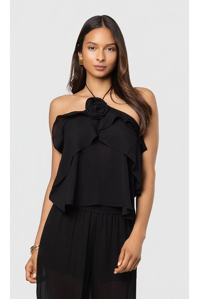 Carrie Halter Blouse, Main, color, Black