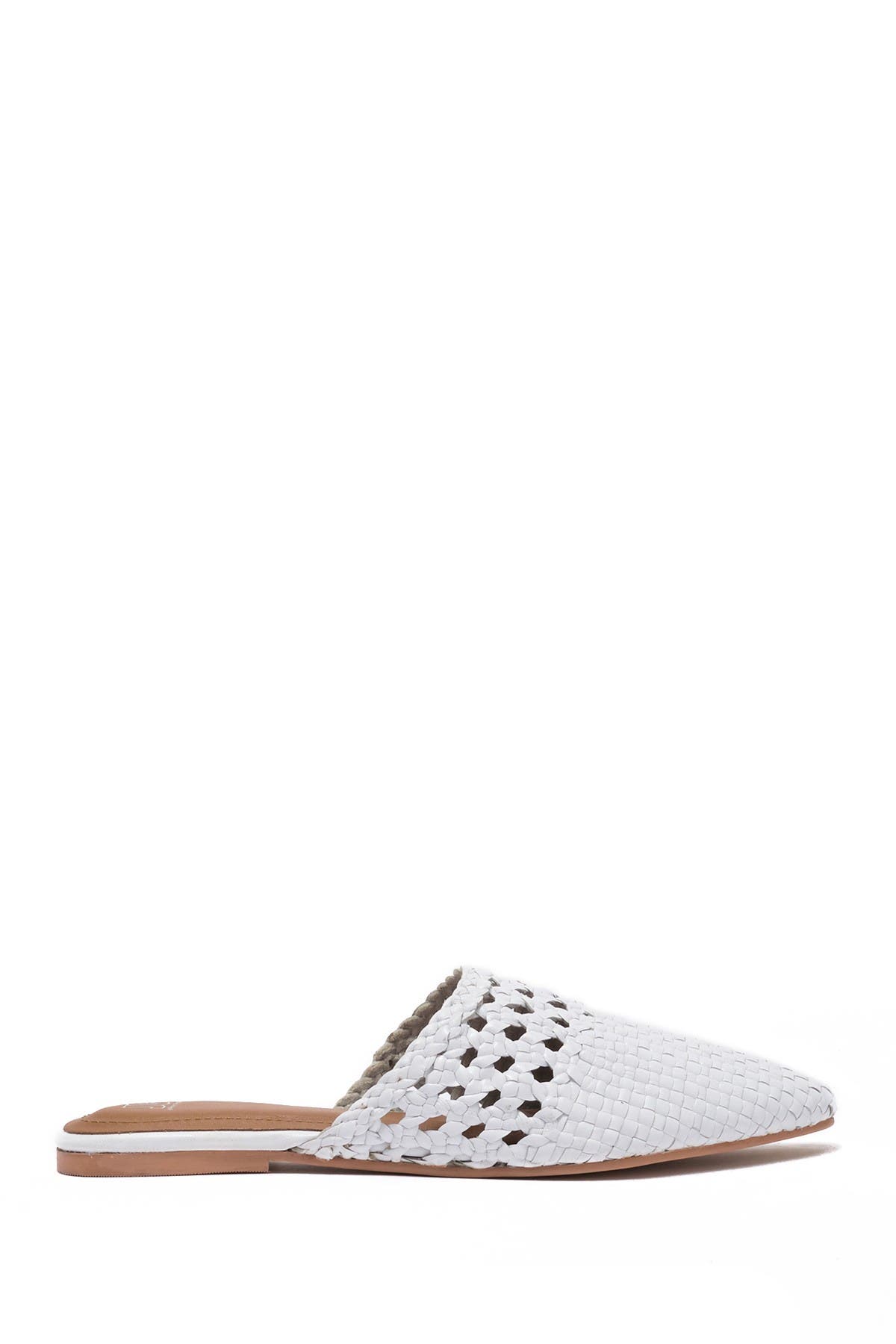 Jeffrey Campbell Woven Leather Flat Mule, Alternate, color, 