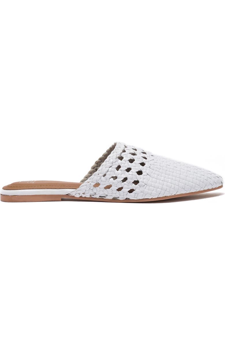 Jeffrey Campbell Woven Leather Flat Mule, Alternate, color,