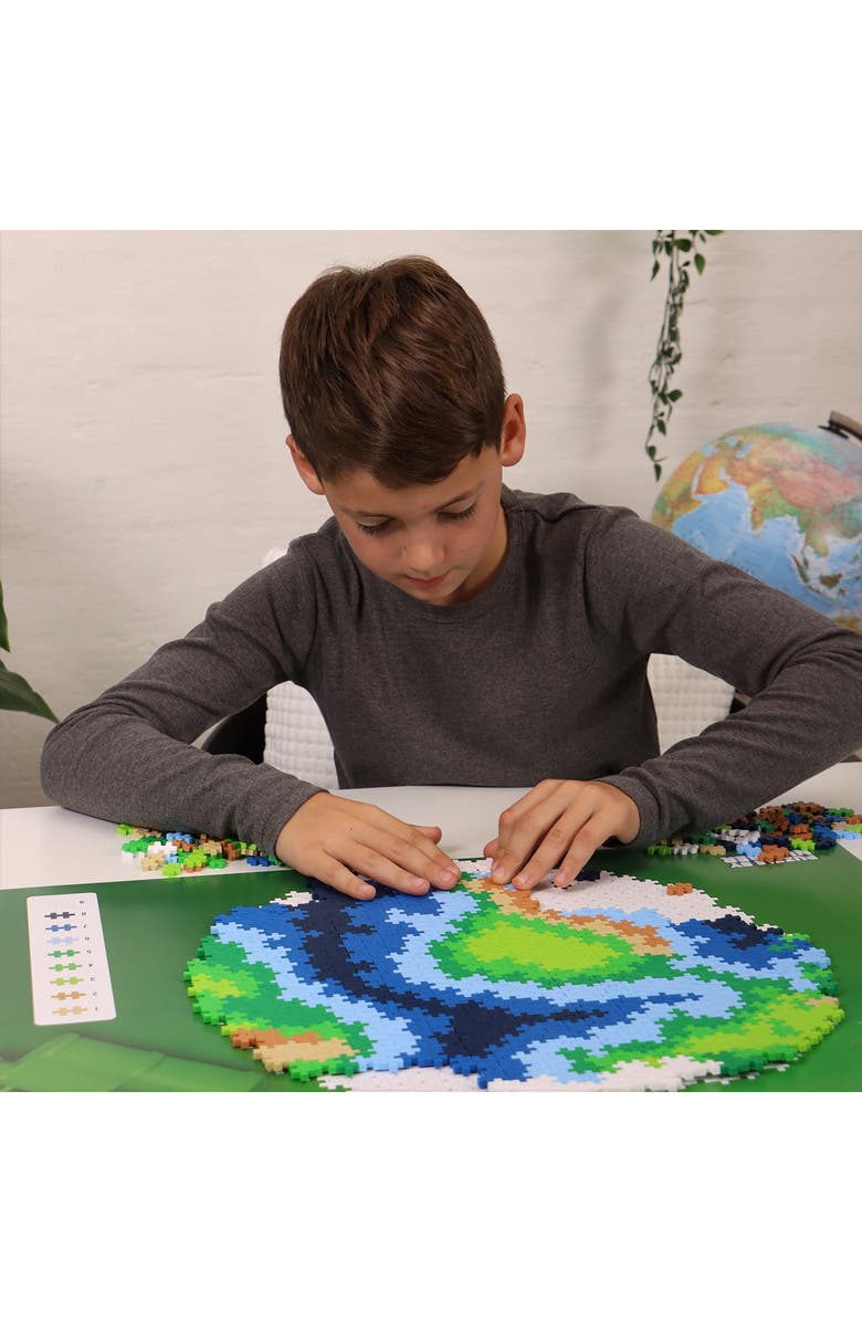 Plus-Plus USA 800-Piece Earth Puzzle by Number, Alternate, color, Multi