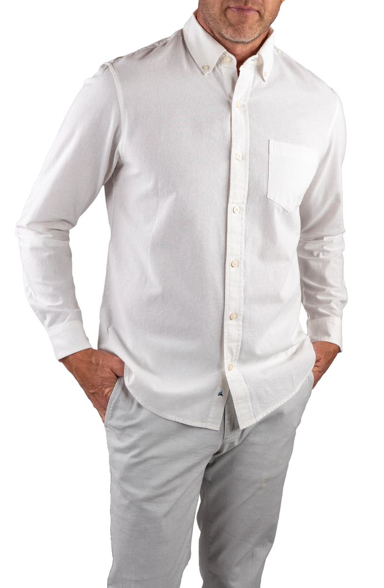 Tailor Vintage Classic Fit Cotton Oxford Button-Down Shirt, Main, color, White